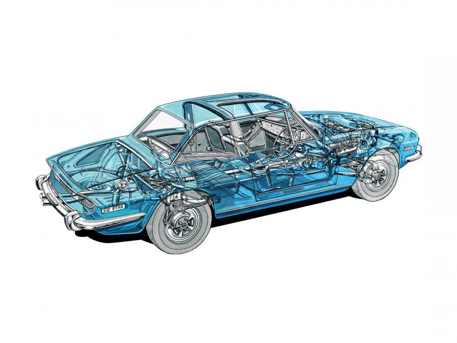 Схема Triumph Stag 1970 года  (фото 2 из 27)